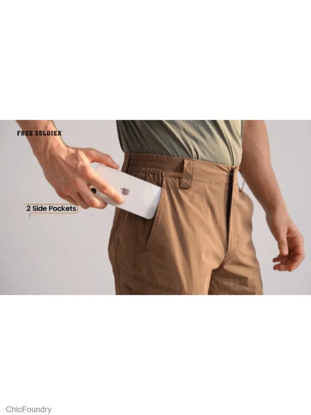 Men's Waterproof Hiking Pants Lightweight Stretch Cargo 5 Pockets
